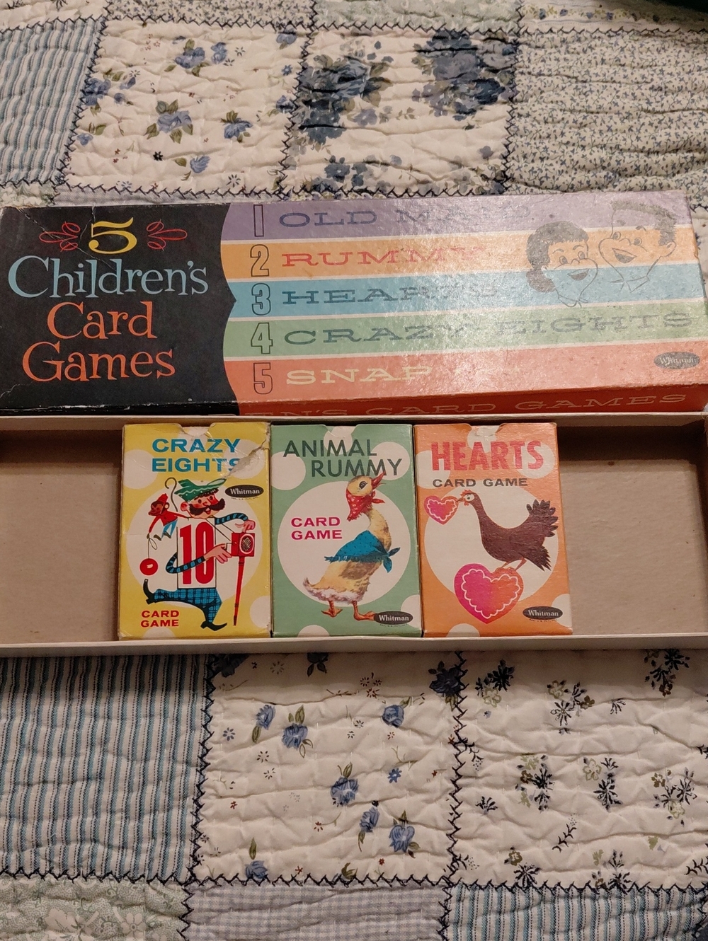 Whitman 3 Children's Card Games Set - Multicolor